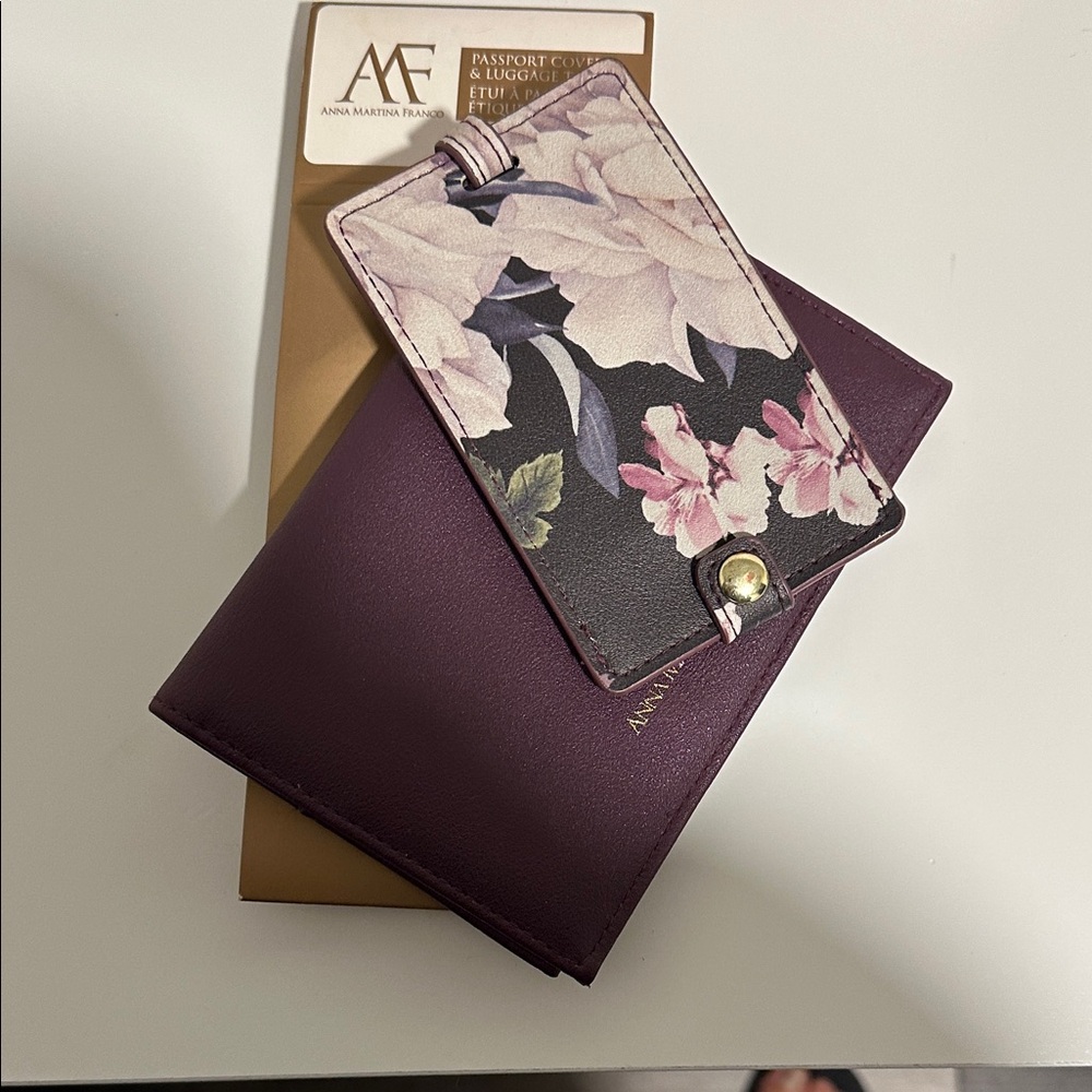 Anna Martina Franco passport cover and luggage tag